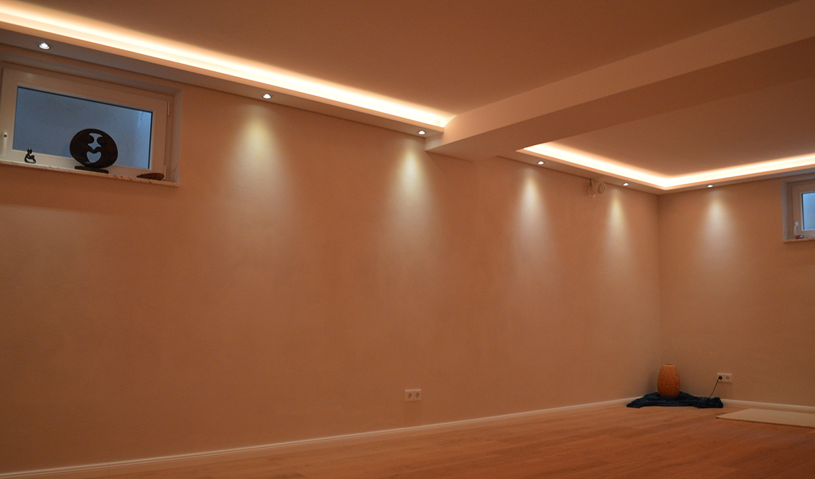 BENDU, LED Stuck-Profile indirekte Deckenbeleuchtung Wandbeleuchtung  Wohnzimmer